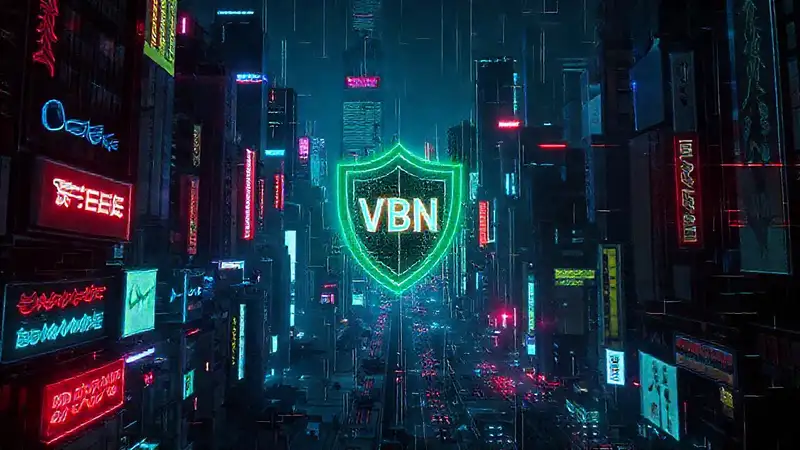 Ciudad cyberpunk digital, oscura y fragmentada