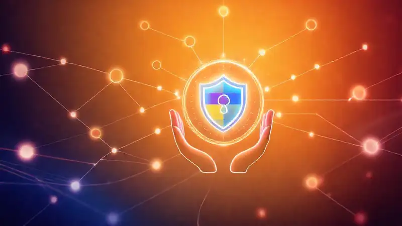 Interfaz digital futurista y segura