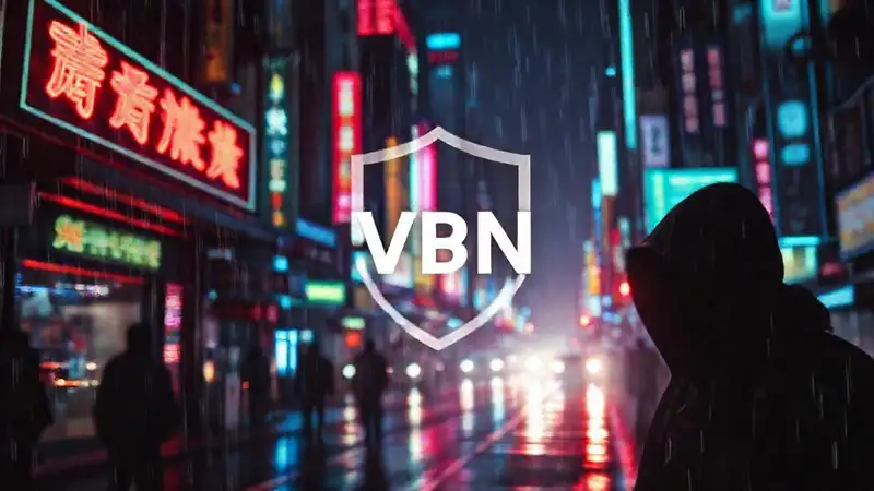 Ciudad cyberpunk oscura y brillante, anónima