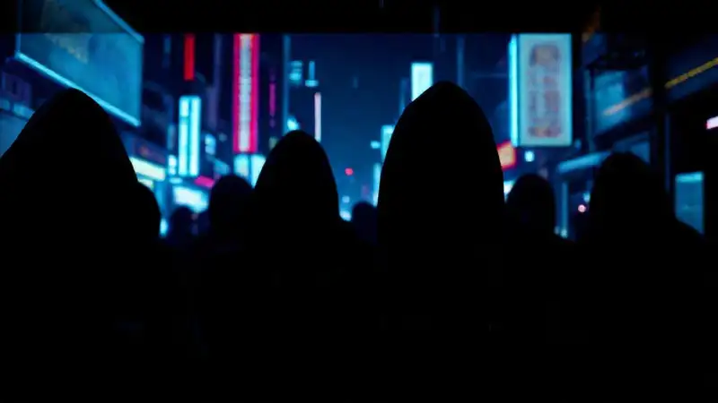 Ciudad cyberpunk oscura