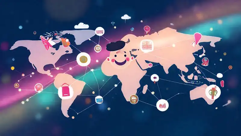 Red global conecta viajeros felices