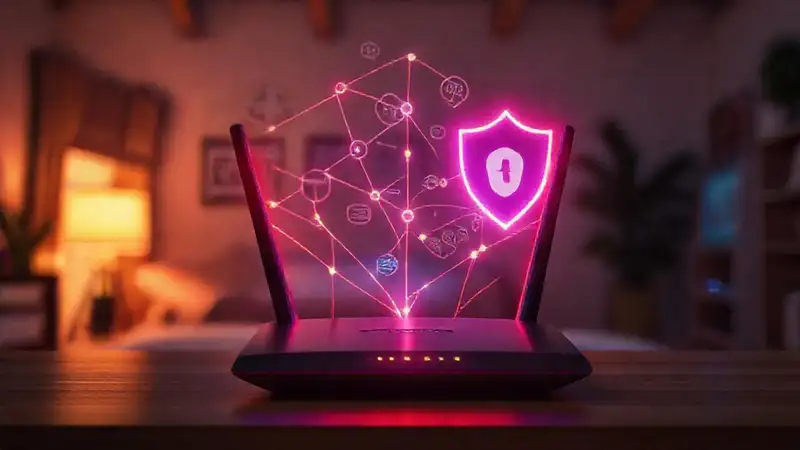 Red segura y tecnología visualmente atractiva