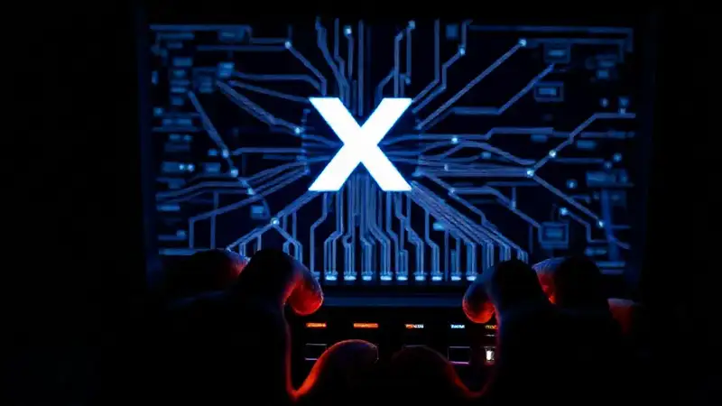 Redes digitales configuradas, marca X enfocada