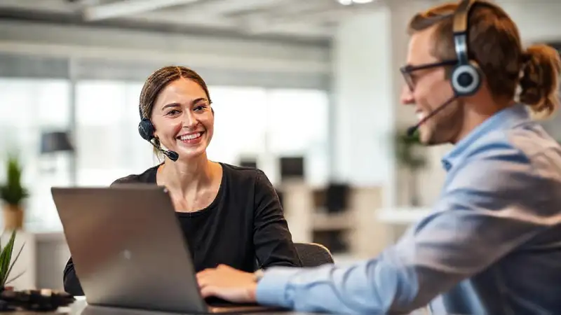 Soporte técnico amable ofrece soluciones sencillas