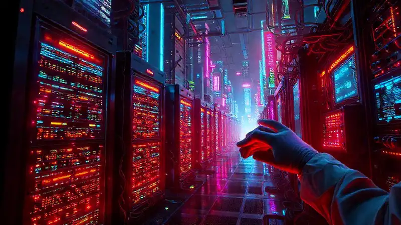 Ciudad cyberpunk digital