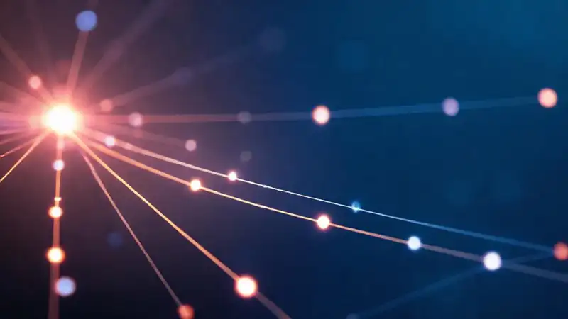 Interfaz digital minimalista, azul y clara