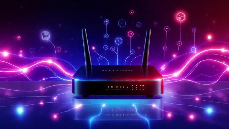 Red digital moderna y vibrante