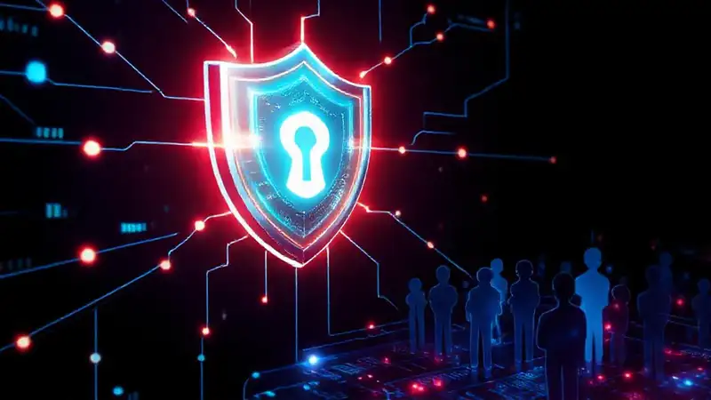 Protección digital futurista y segura