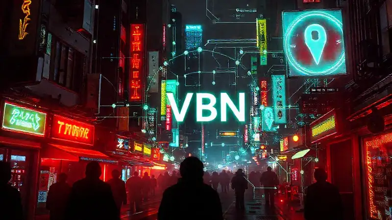 Ciudad cyberpunk futurista, redes oscuras y brillantes