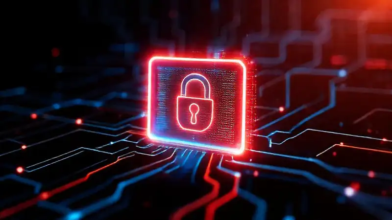 Ciberseguridad digital protege redes abstractas