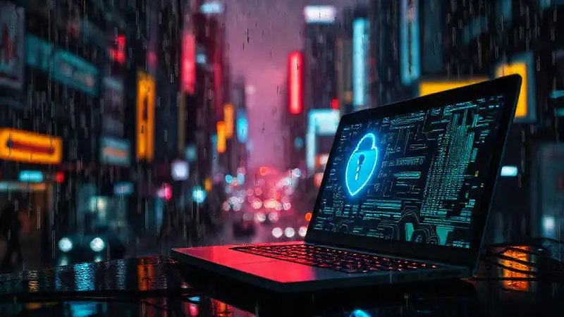 Cyberpunk digital: oscuridad, datos y seguridad