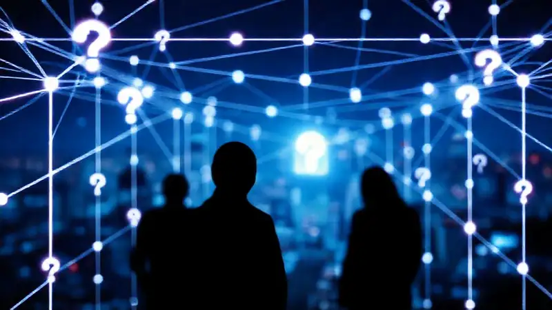 Seguridad digital: usuario ansioso, sombra digital