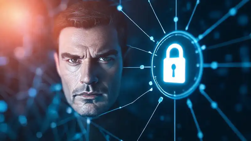 Tecnología segura y futurista se visualiza