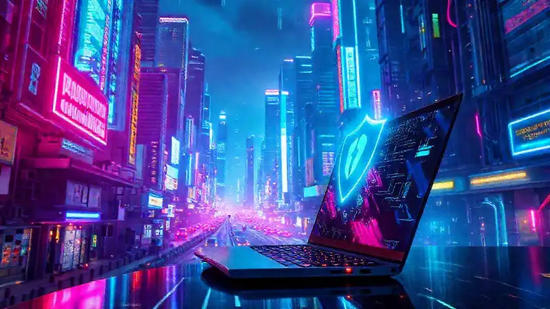 Ciudad cyberpunk digital