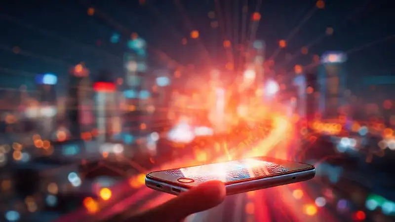 Conexión móvil rápida y visualmente impactante