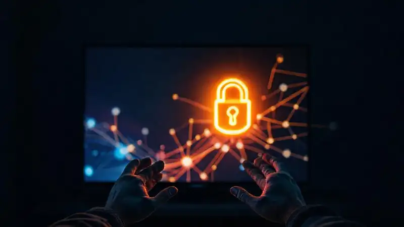 Una TV inteligente muestra conexión digital relajada