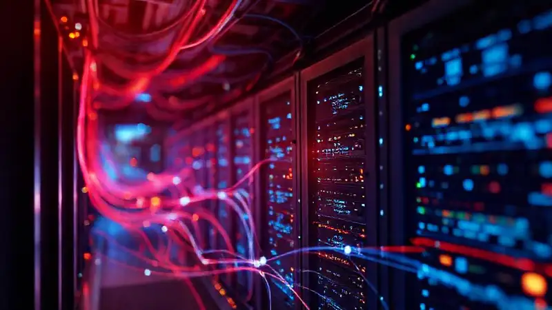 Red cibernética digital, flujo de datos abstracto