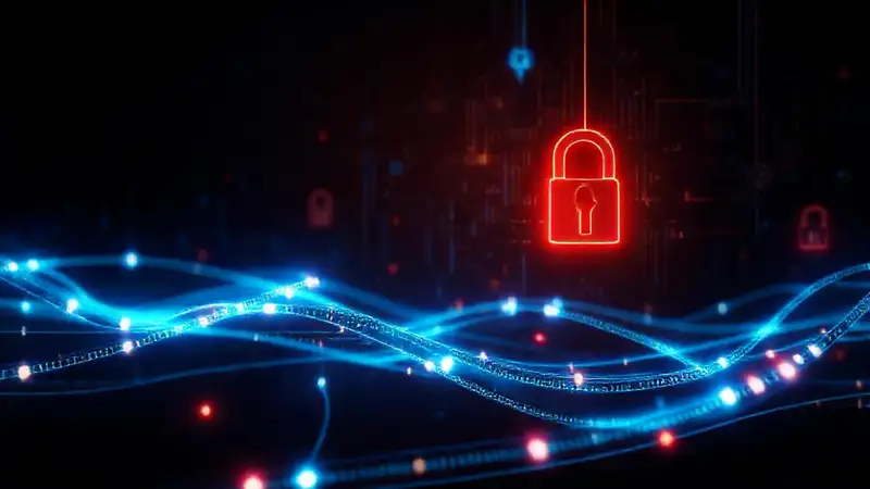 Interfaz futurista de datos iluminada