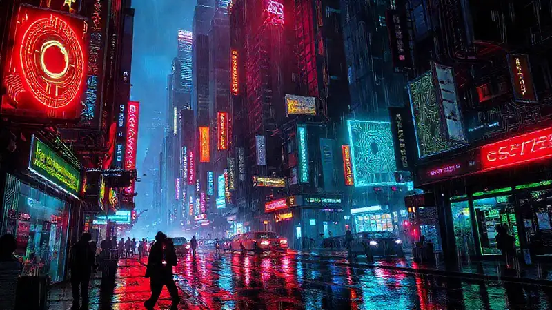 Ciudad cyberpunk