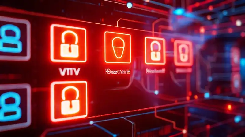 Selección VPN: interfaz moderna y vibrante