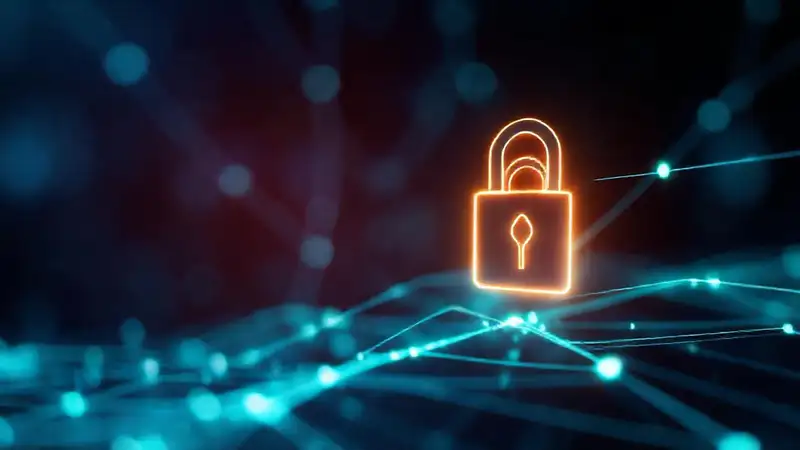 Una visualización digital futurista y segura