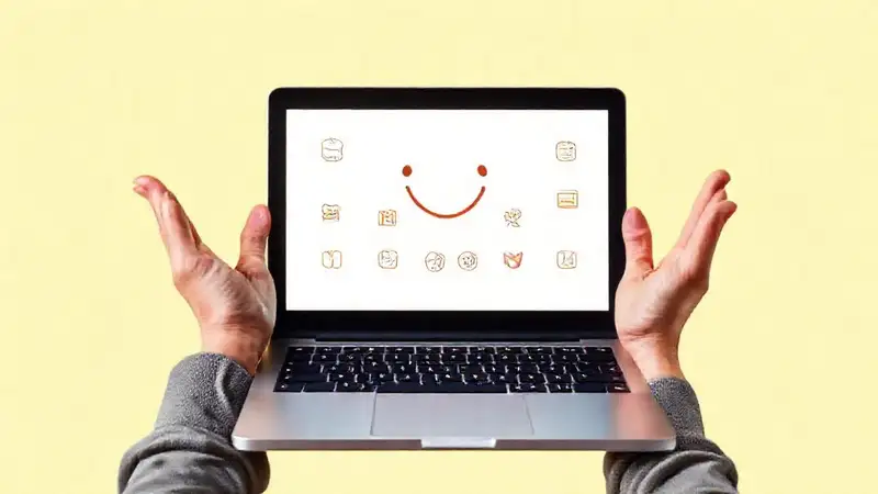 Una computadora amigable ofrece ayuda clara