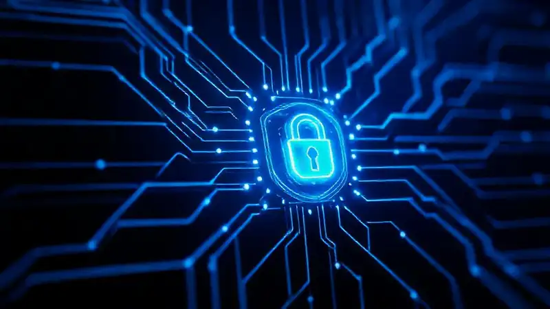 Seguridad digital futurista y protegida