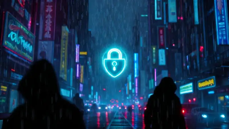 Ciudad cyberpunk digital