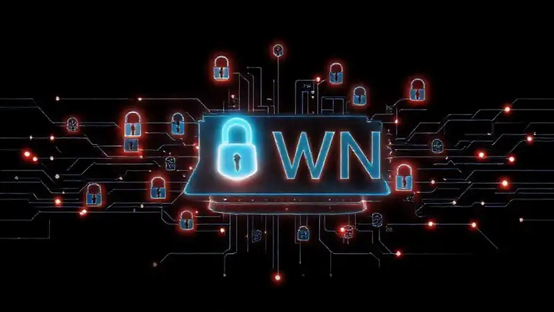 Red segura, tecnología futurista digital