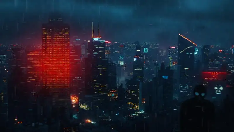La ciudad digital es decadente y amenazante
