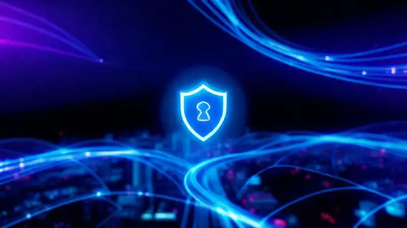 Interfaz digital futurista y segura