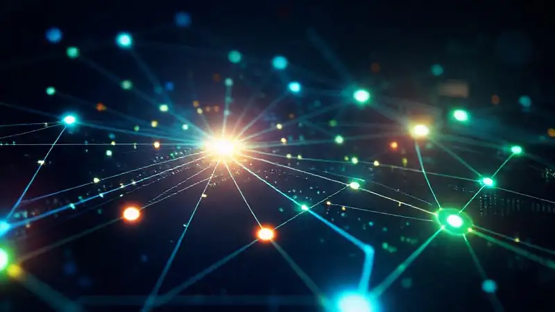 Redes digitales futuristas, intensas y ocultas